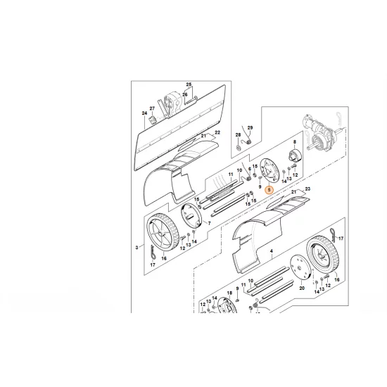 STIHL  Kołnierz - prawa strona 4601 711 8900